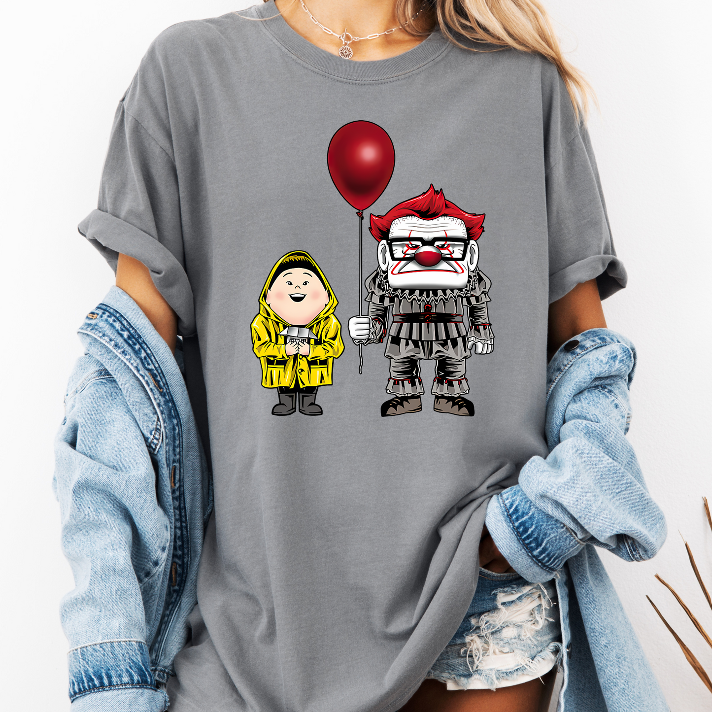 Halloween Funny Movie T-Shirt| Halloween Scary Clown Shirt | Cute Creepy Clown Shirt | Unisex Fall Tee