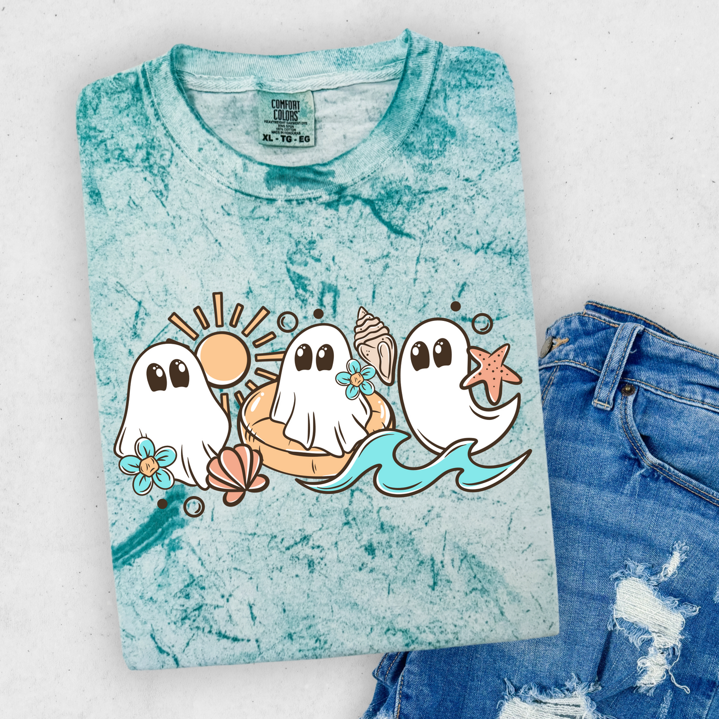 Summer Beach Ghost ColorBlast Comfort Colors