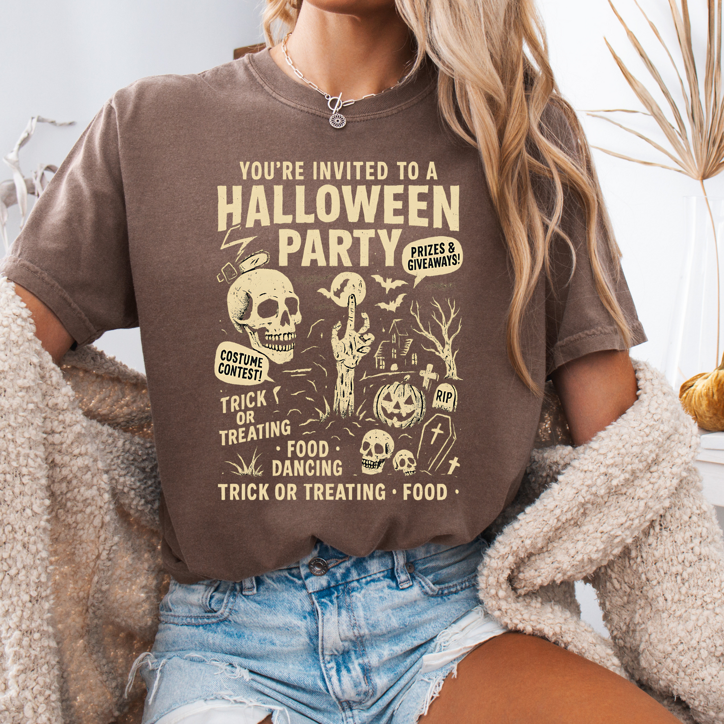 Halloween Party Funny Comfort Color T-shirt