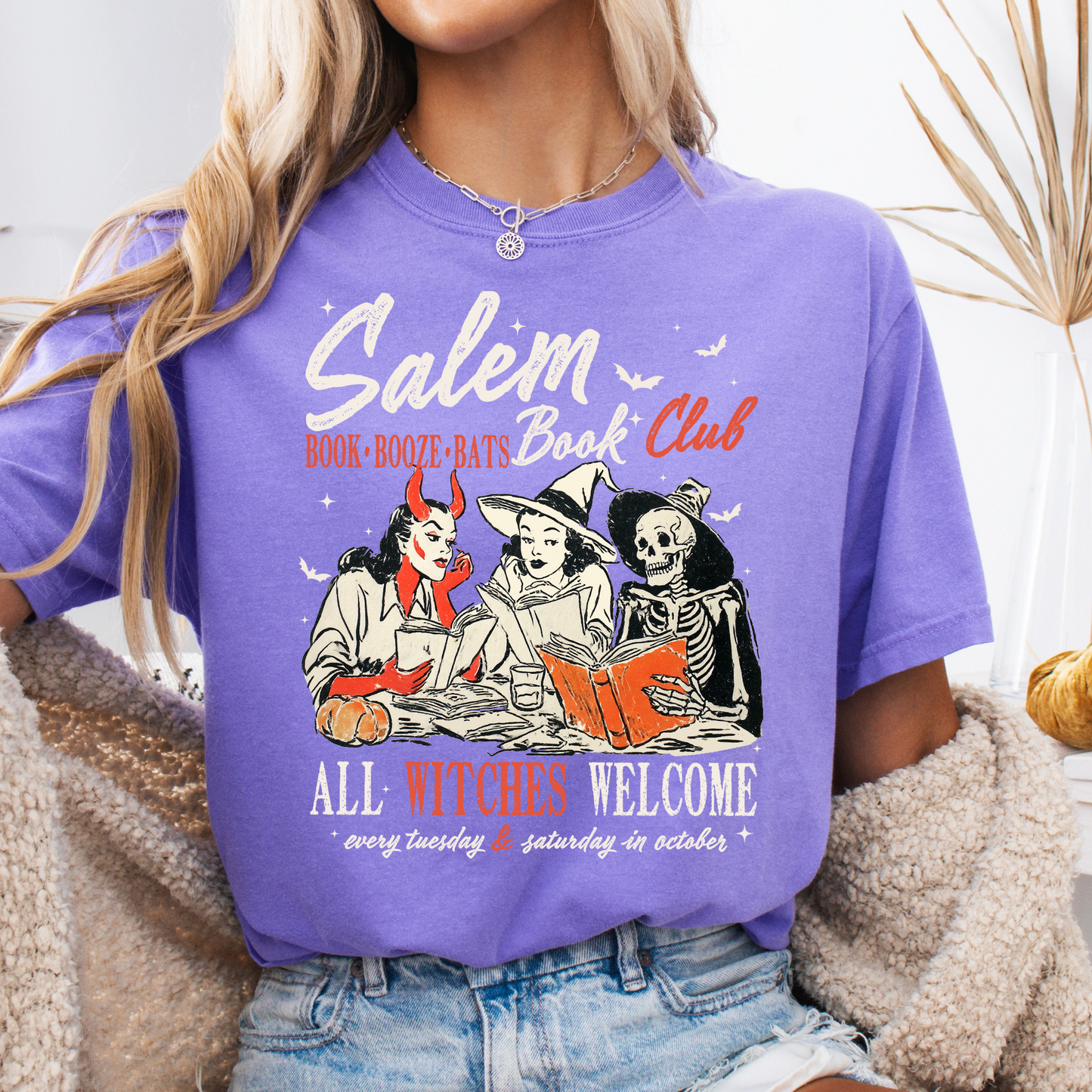 Salem Book Club Halloween Tee