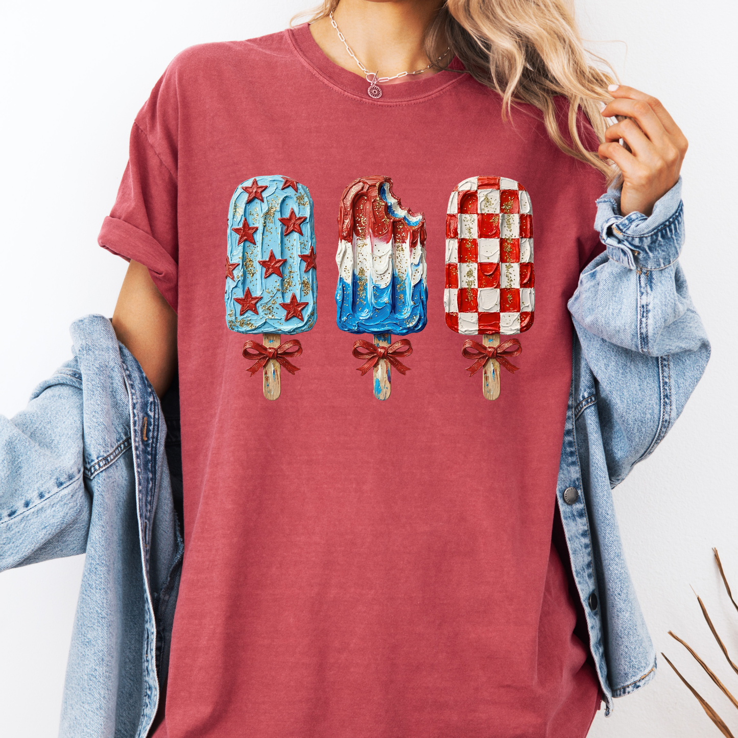 Patriotic Popsicle Shirt, 4th of July Popsicle Tee, Summer USA Shirt, Cute Red White Blue Shirt, Funny Summer