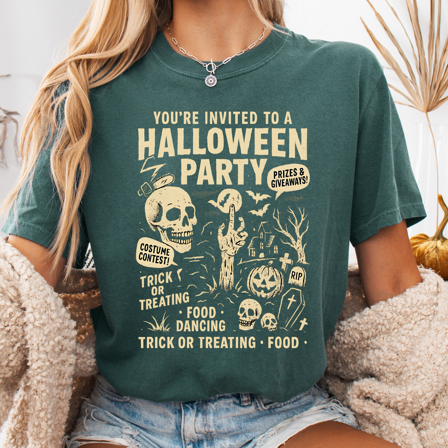 Halloween Party Funny Comfort Color T-shirt