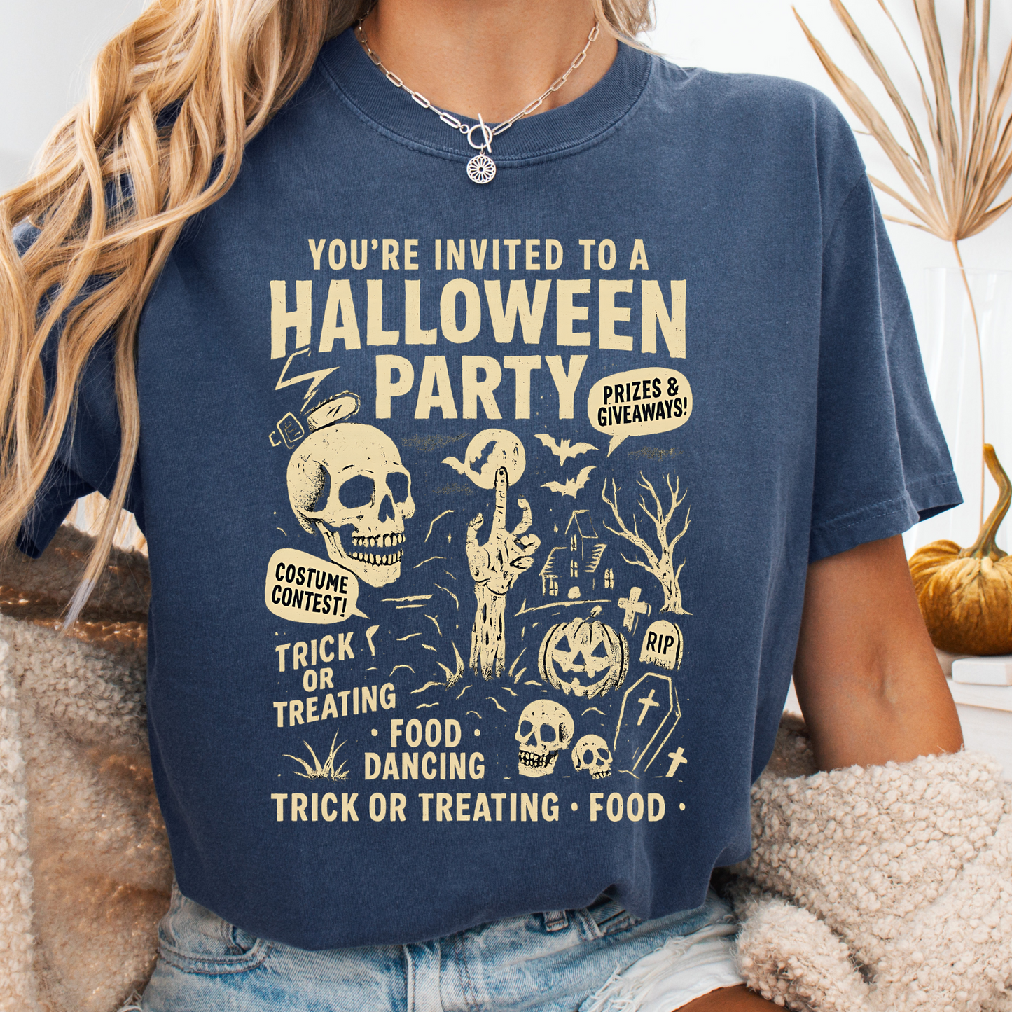Halloween Party Funny Comfort Color T-shirt