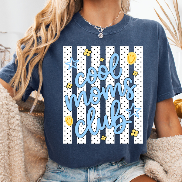 Cool Moms Club Graphic Tee β Trendy & Playful Mom Shirt