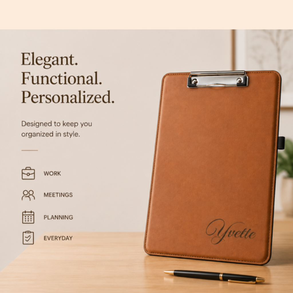 Personalized Leather Clipboard