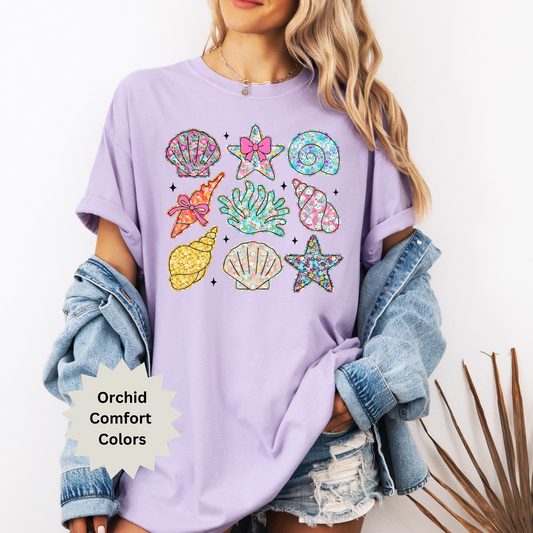 Floral Beach Collage