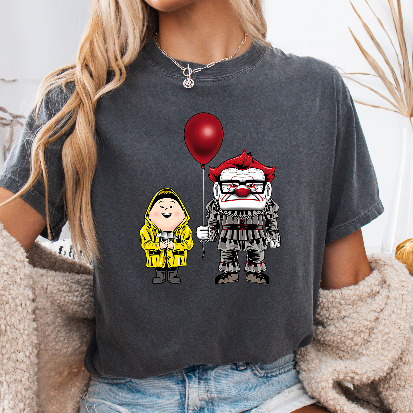 Halloween Funny Movie T-Shirt| Halloween Scary Clown Shirt | Cute Creepy Clown Shirt | Unisex Fall Tee