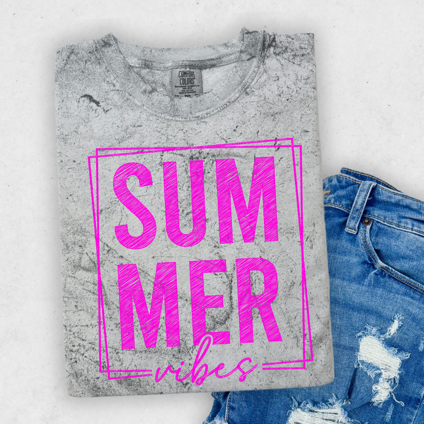 Summer Vibes Shirt, Pink Summer Tee, Trendy Graphic Tee, Cute Vacation Shirt, Beach Vibes Shirt, Bright Pink Aesthetic Top, Summer Outfit Tee