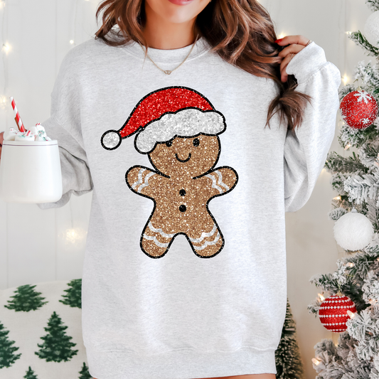 Faux Santa Glitter Gingerbread