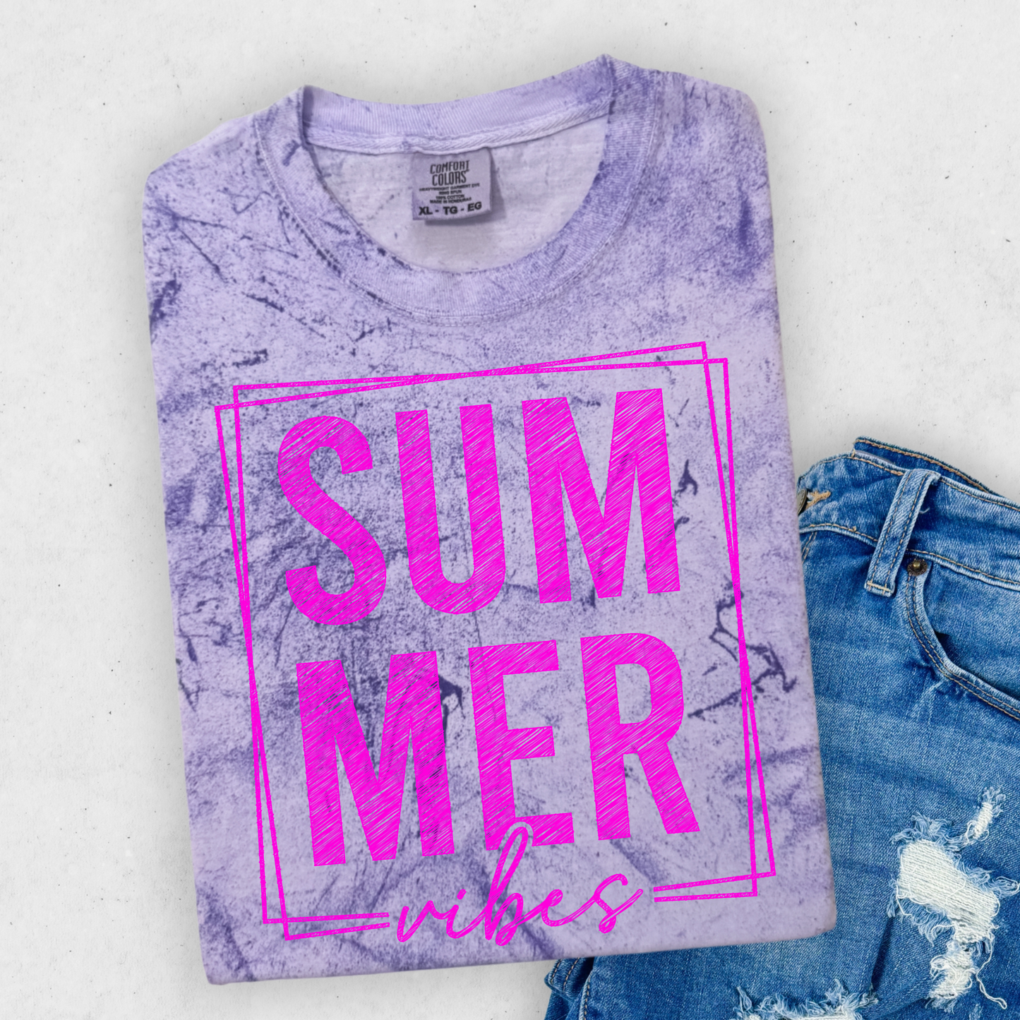 Summer Vibes Shirt, Pink Summer Tee, Trendy Graphic Tee, Cute Vacation Shirt, Beach Vibes Shirt, Bright Pink Aesthetic Top, Summer Outfit Tee