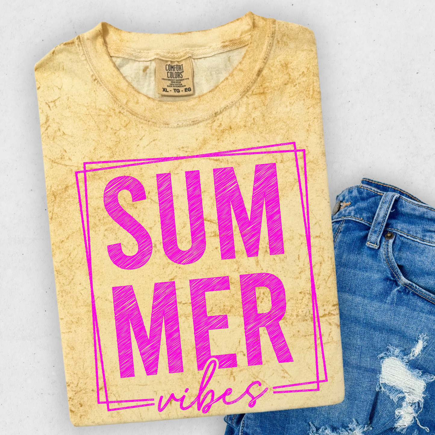 Summer Vibes Shirt, Pink Summer Tee, Trendy Graphic Tee, Cute Vacation Shirt, Beach Vibes Shirt, Bright Pink Aesthetic Top, Summer Outfit Tee