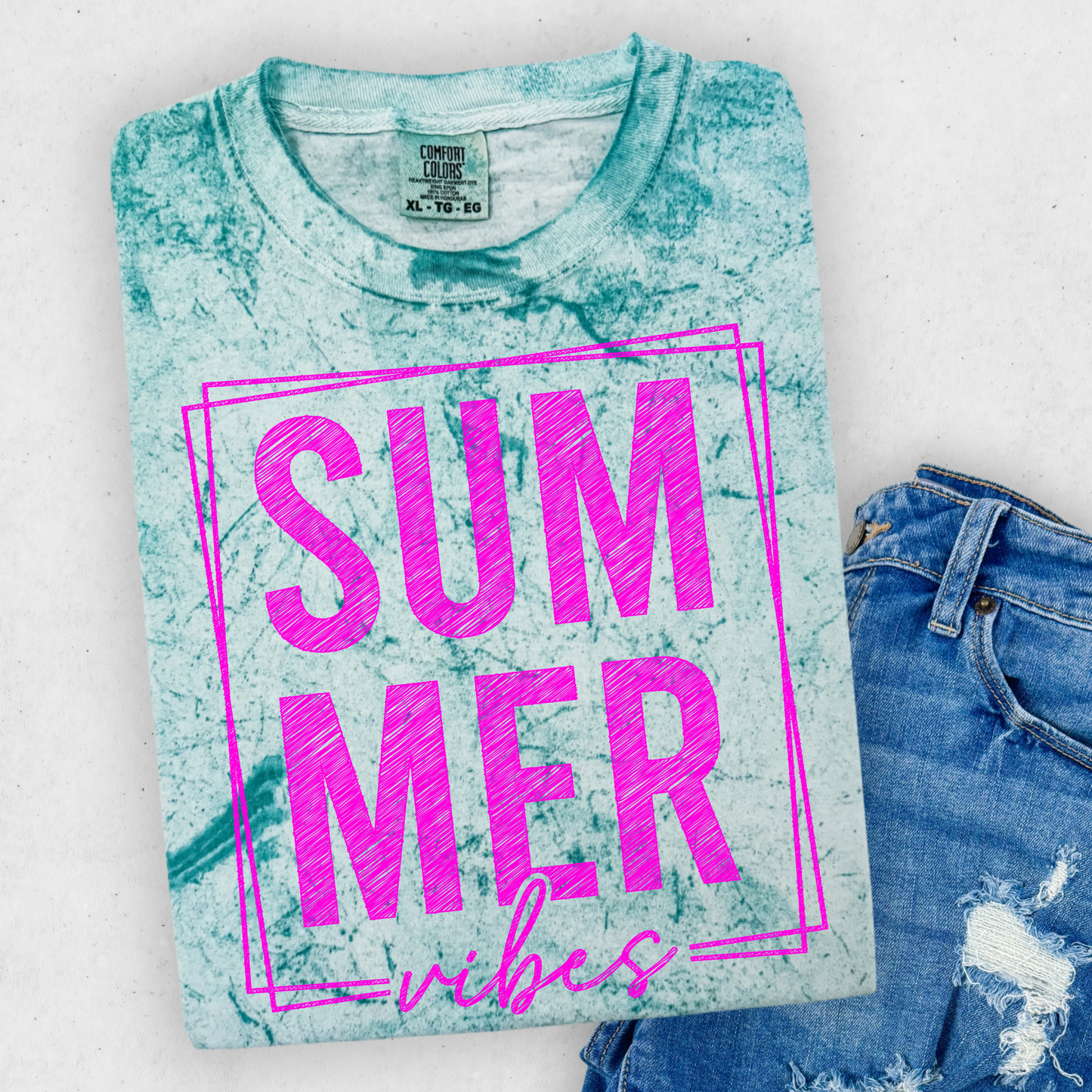 Summer Vibes Shirt, Pink Summer Tee, Trendy Graphic Tee, Cute Vacation Shirt, Beach Vibes Shirt, Bright Pink Aesthetic Top, Summer Outfit Tee