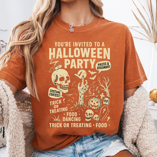 Halloween Party Funny Comfort Color T-shirt