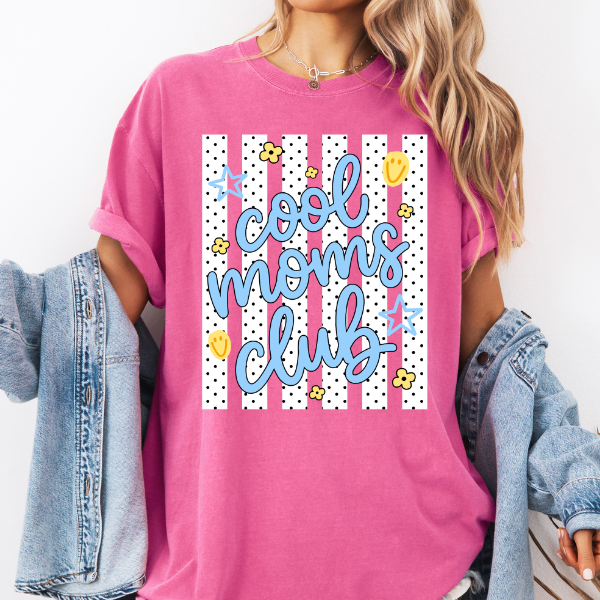 Cool Moms Club Graphic Tee – Trendy & Playful Mom Shirt