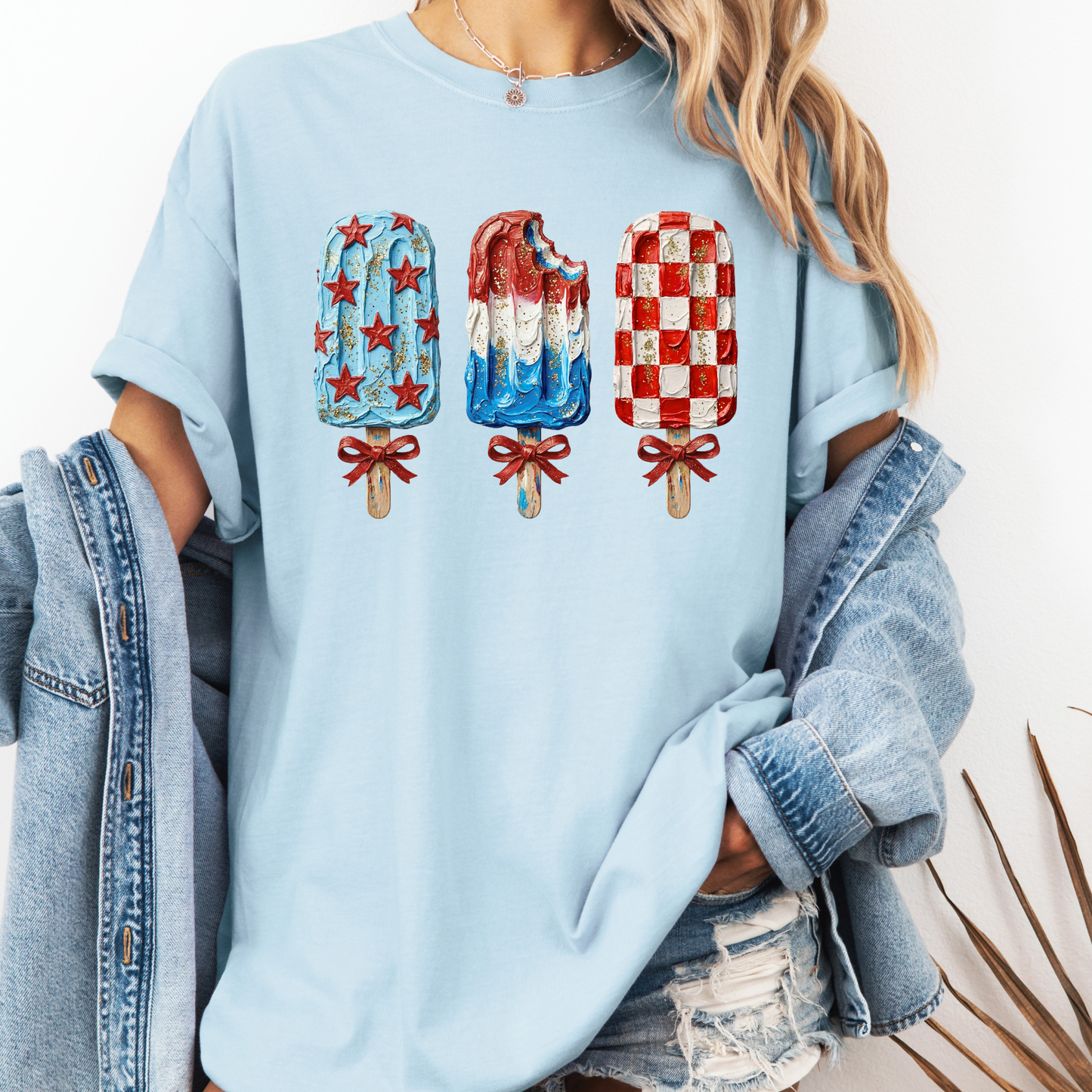 Patriotic Popsicle Shirt, 4th of July Popsicle Tee, Summer USA Shirt, Cute Red White Blue Shirt, Funny Summer