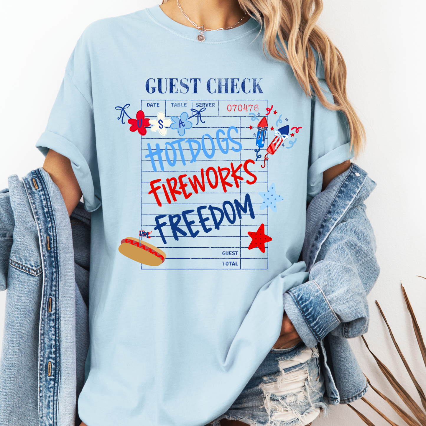 Hotdogs Fireworks Freedom Shirt, Funny 4th of July Tee, Patriotic BBQ Shirt, USA Summer Shirt, July 4th Outfit