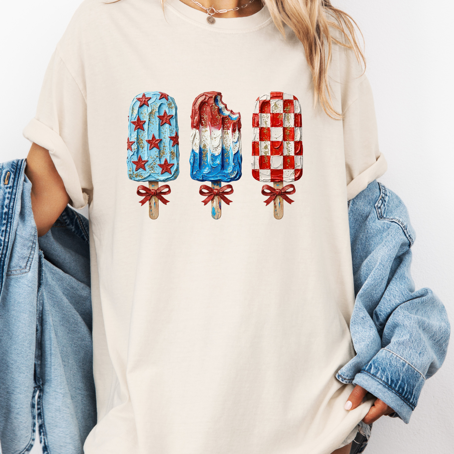 Patriotic Popsicle Shirt, 4th of July Popsicle Tee, Summer USA Shirt, Cute Red White Blue Shirt, Funny Summer