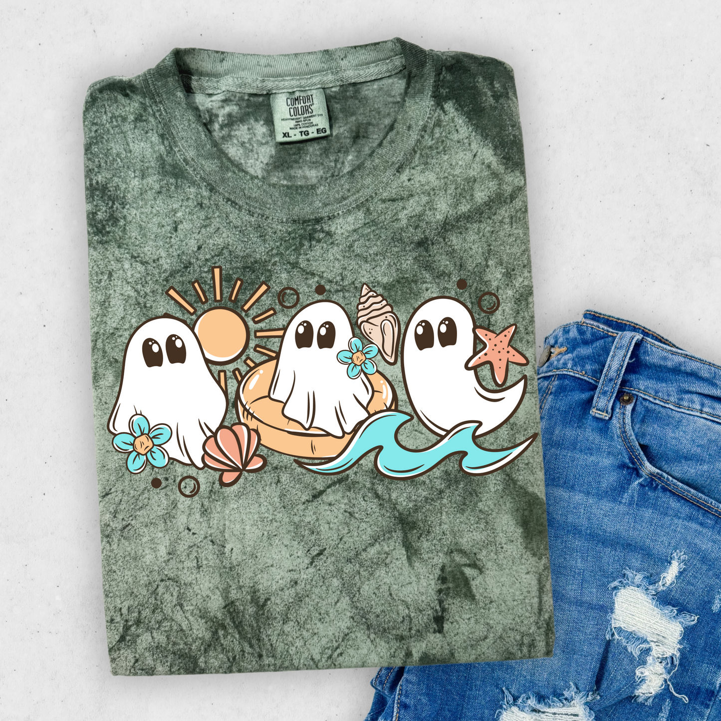 Summer Beach Ghost ColorBlast Comfort Colors