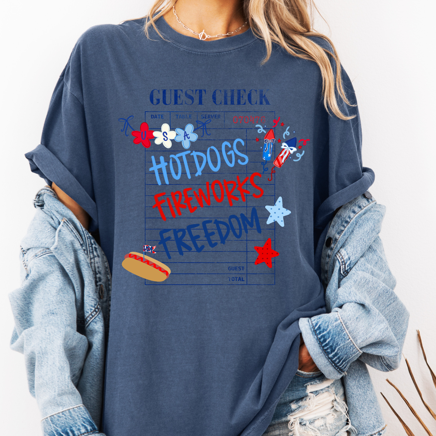 Hotdogs Fireworks Freedom Shirt, Funny 4th of July Tee, Patriotic BBQ Shirt, USA Summer Shirt, July 4th Outfit