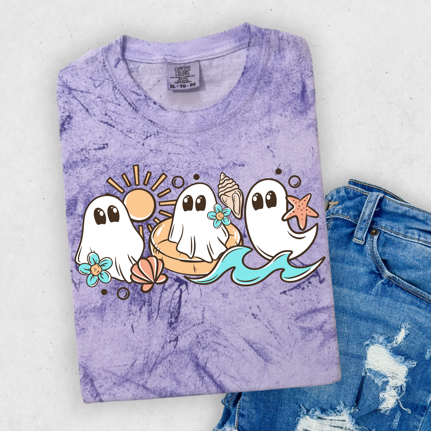 Summer Beach Ghost ColorBlast Comfort Colors