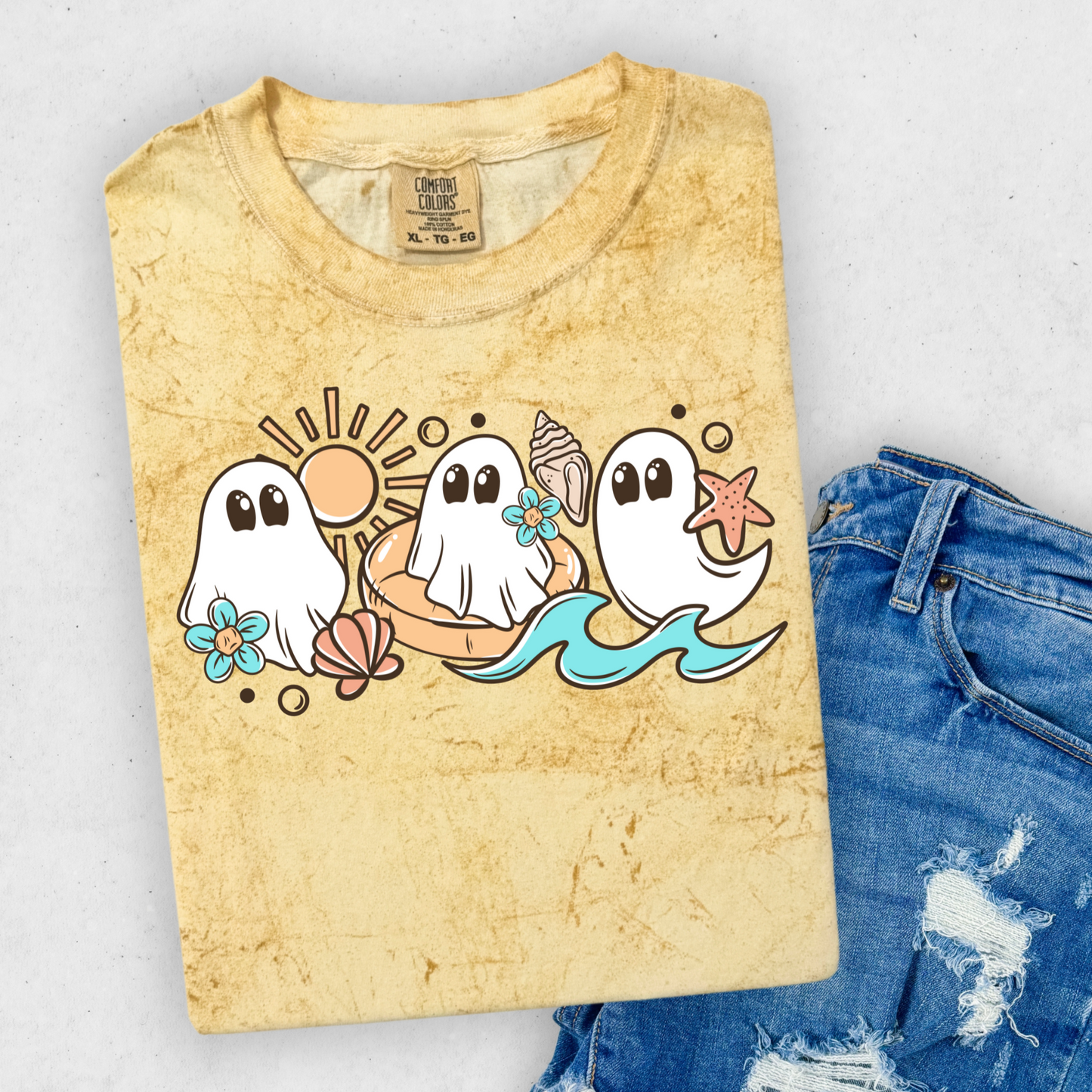 Summer Beach Ghost ColorBlast Comfort Colors